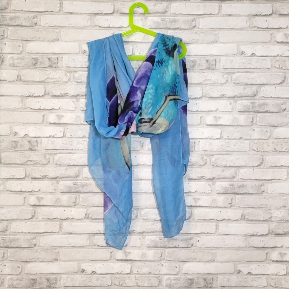 Lightweight Floral Scarf